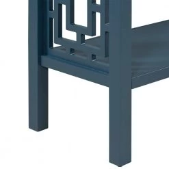 15 in. Blue Standard Rectangle Wood Console Table by ATHMILE 12 15 in. Blue Standard Rectangle Wood Console Table by ATHMILE -ATHMILE Sales Store blue athmile console tables dswf289087aav 44 1000