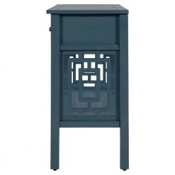 15 in. Blue Standard Rectangle Wood Console Table by ATHMILE 10 15 in. Blue Standard Rectangle Wood Console Table by ATHMILE -ATHMILE Sales Store blue athmile console tables dswf289087aav 4f 1000