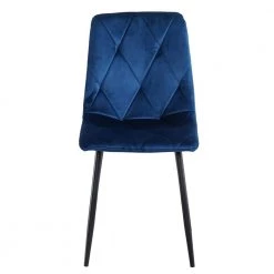 Blue Fabric Dining Chairs (Set of 2) by ATHMILE