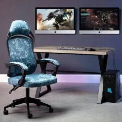 Blue Swivel Gaming Chair with Adjustable Height by ATHMILE 13 Blue Swivel Gaming Chair with Adjustable Height by ATHMILE -ATHMILE Sales Store blue athmile gaming chairs ddhgcdz0133 sky 31 1000