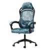 Blue Swivel Gaming Chair with Adjustable Height by ATHMILE