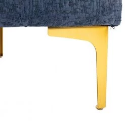 55.1 in. Blue Fabric Upholstered 2-Seater Loveseat with Golden Legs by ATHMILE -ATHMILE Sales Store blue athmile loveseats gz b2w20222099 44 1000