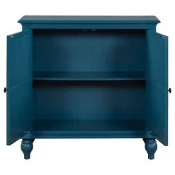 Blue Sideboard with Mirror Door by ATHMILE -ATHMILE Sales Store blue athmile sideboards buffet tables gz b2w20221302 4f 1000