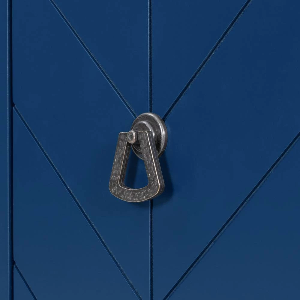 Blue Sideboard with Adjustable Shelf by ATHMILE 6 Blue Sideboard with Adjustable Shelf by ATHMILE - Image 6