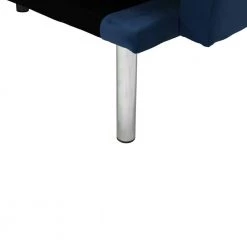 Blue 68 in. Velvet Square Arm Twin Size Sleeper Sofa by ATHMILE 13 Blue 68 in. Velvet Square Arm Twin Size Sleeper Sofa by ATHMILE -ATHMILE Sales Store blue athmile sofa beds gz w22336750 1d 1000