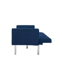 Blue 68 in. Velvet Square Arm Twin Size Sleeper Sofa by ATHMILE 18 Blue 68 in. Velvet Square Arm Twin Size Sleeper Sofa by ATHMILE -ATHMILE Sales Store blue athmile sofa beds gz w22336750 44 1000