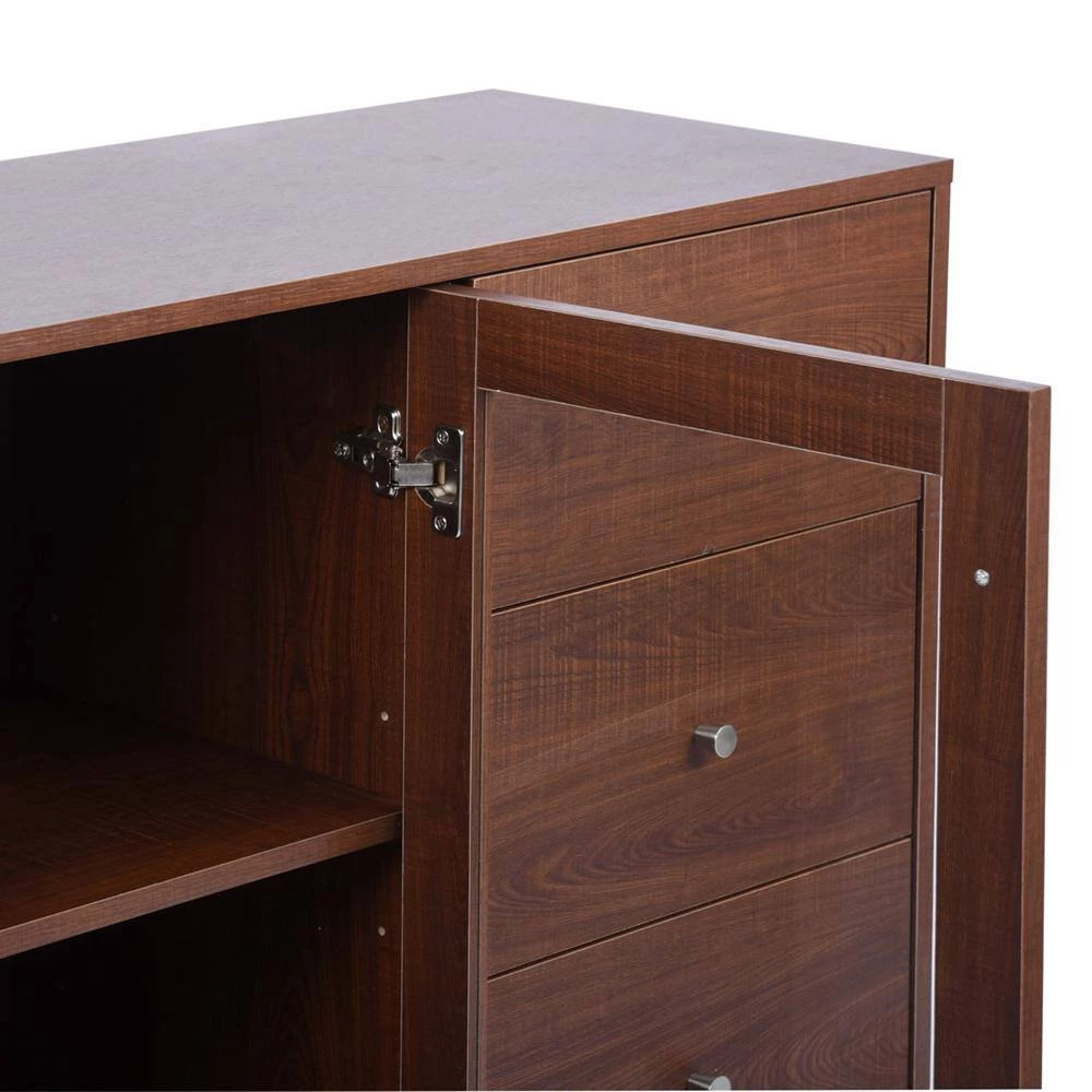 Brown China Cabinet by ATHMILE 5 Brown China Cabinet by ATHMILE - Image 5