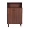 Brown China Cabinet by ATHMILE