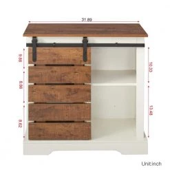 Brown China Cabinet by ATHMILE -ATHMILE Sales Store brown athmile accent cabinets ddw33133052 44 1000