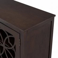 Brown Wood Accent Buffet Sideboard Storage Cabinet with Doors and Adjustable Shelf by ATHMILE 16 Brown Wood Accent Buffet Sideboard Storage Cabinet with Doors and Adjustable Shelf by ATHMILE -ATHMILE Sales Store brown athmile accent cabinets gz wf281384aad 44 1000
