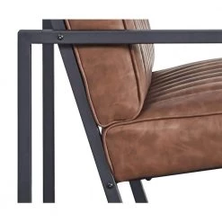 Brown Leather Leisure Chair by ATHMILE 9 Brown Leather Leisure Chair by ATHMILE -ATHMILE Sales Store brown athmile accent chairs cc 21606 4f 1000