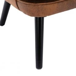 Brown Polyester Accent Arm Chair (Set of 1) by ATHMILE -ATHMILE Sales Store brown athmile accent chairs gz b2w20222081 44 1000