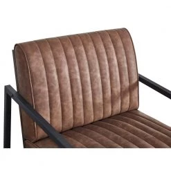 Brown Modern Design High Quality PU with Steel Frame Armchair (Set of 1) by ATHMILE 11 Brown Modern Design High Quality PU with Steel Frame Armchair (Set of 1) by ATHMILE -ATHMILE Sales Store brown athmile accent chairs gz w24002857 4f 1000