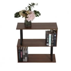 30" in. Wide Lacquered 2-Shelf Bookcase by ATHMILE 9 30" in. Wide Lacquered 2-Shelf Bookcase by ATHMILE -ATHMILE Sales Store brown athmile bookcases bookshelves ddb01049993 31 1000