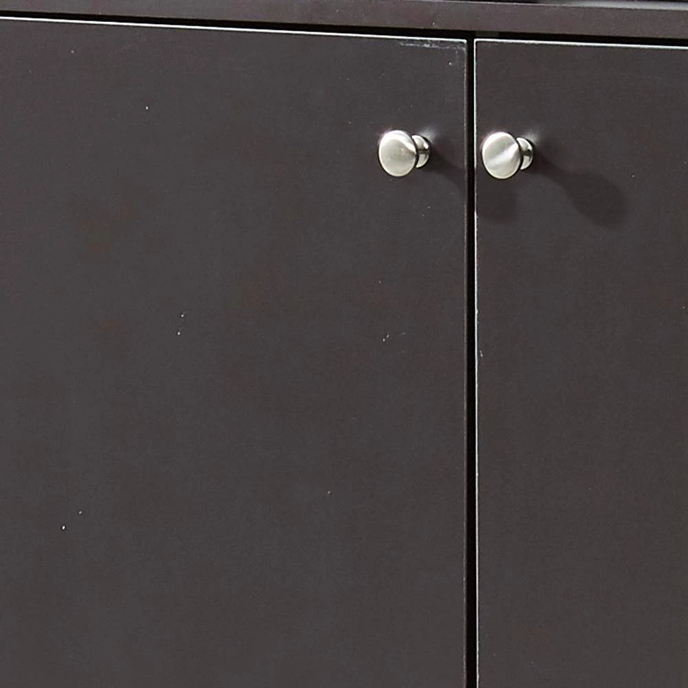 68 in. Brown 3-Shelf Standard Bookcase by ATHMILE 3 68 in. Brown 3-Shelf Standard Bookcase by ATHMILE - Image 3