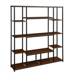71 in. Brown 5-Shelf Standard Bookcase by ATHMILE 14 71 in. Brown 5-Shelf Standard Bookcase by ATHMILE -ATHMILE Sales Store brown athmile bookcases bookshelves dswf286990aad fa 1000