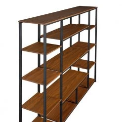 Home Office 70.9 in. Brown Wood 5-Shelf Open Freestanding Storage Bookcase with Metal Frame, by ATHMILE 11 Home Office 70.9 in. Brown Wood 5-Shelf Open Freestanding Storage Bookcase with Metal Frame, by ATHMILE -ATHMILE Sales Store brown athmile bookcases bookshelves gz wf286990aad 1f 1000