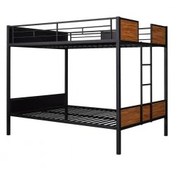 Brown Full-over-full Bunk Bed by ATHMILE 13 Brown Full-over-full Bunk Bed by ATHMILE -ATHMILE Sales Store brown athmile bunk beds gz b2w20221480 44 1000