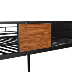 Brown Full-over-full Bunk Bed by ATHMILE 14 Brown Full-over-full Bunk Bed by ATHMILE -ATHMILE Sales Store brown athmile bunk beds gz b2w20221480 fa 1000