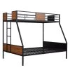 Brown Twin Over Full Bunk Bed by ATHMILE