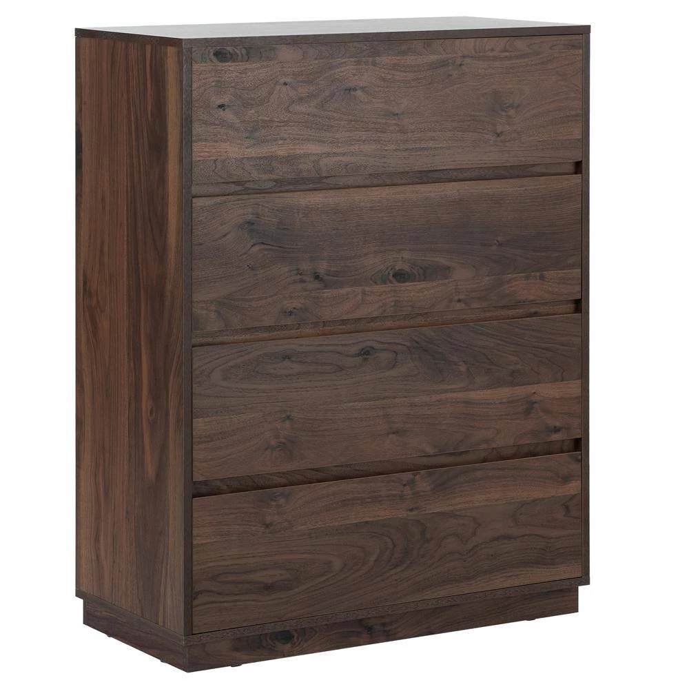 4-Drawers Dark Brown Chest of Drawers 31.4 in. W x 41.30 in. H x 15.30 in. D by ATHMILE 2 4-Drawers Dark Brown Chest of Drawers 31.4 in. W x 41.30 in. H x 15.30 in. D by ATHMILE - Image 2
