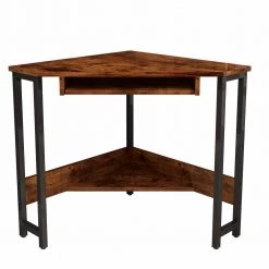 24 in. Brown Wood Triangle Computer Desk with Steel Frame by ATHMILE 10 24 in. Brown Wood Triangle Computer Desk with Steel Frame by ATHMILE -ATHMILE Sales Store brown athmile computer desks gzx b2w20220600 77 1000
