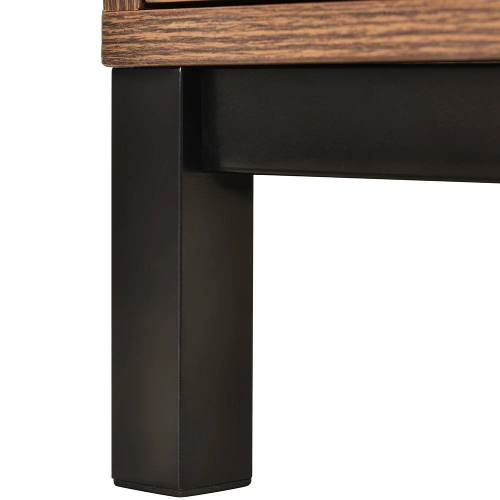 34.65 in. Brown Standard Rectangle MDF Console Table by ATHMILE 5 34.65 in. Brown Standard Rectangle MDF Console Table by ATHMILE - Image 5