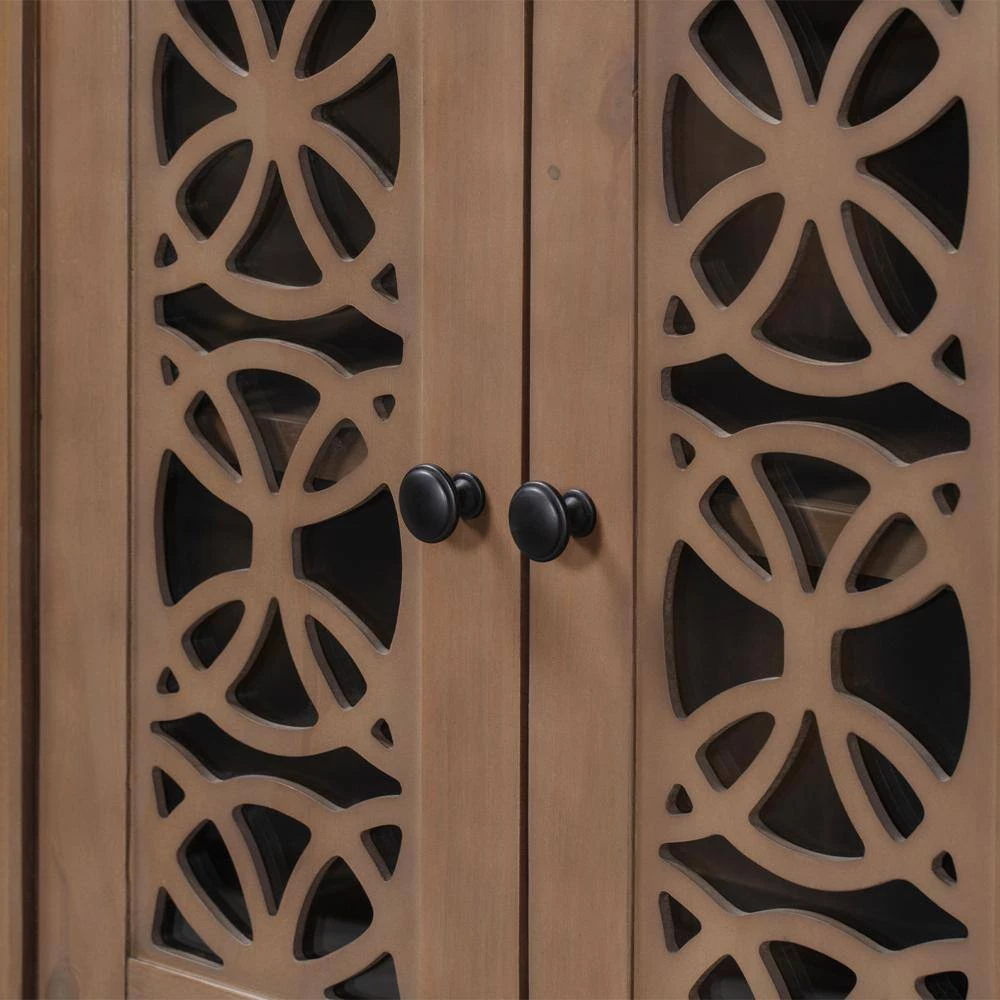 30.3 in. Brown Standard Rectangle Wood Console Table by ATHMILE 5 30.3 in. Brown Standard Rectangle Wood Console Table by ATHMILE - Image 5