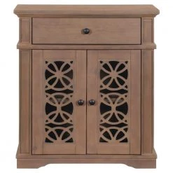 30.3 in. Brown Standard Rectangle Wood Console Table by ATHMILE