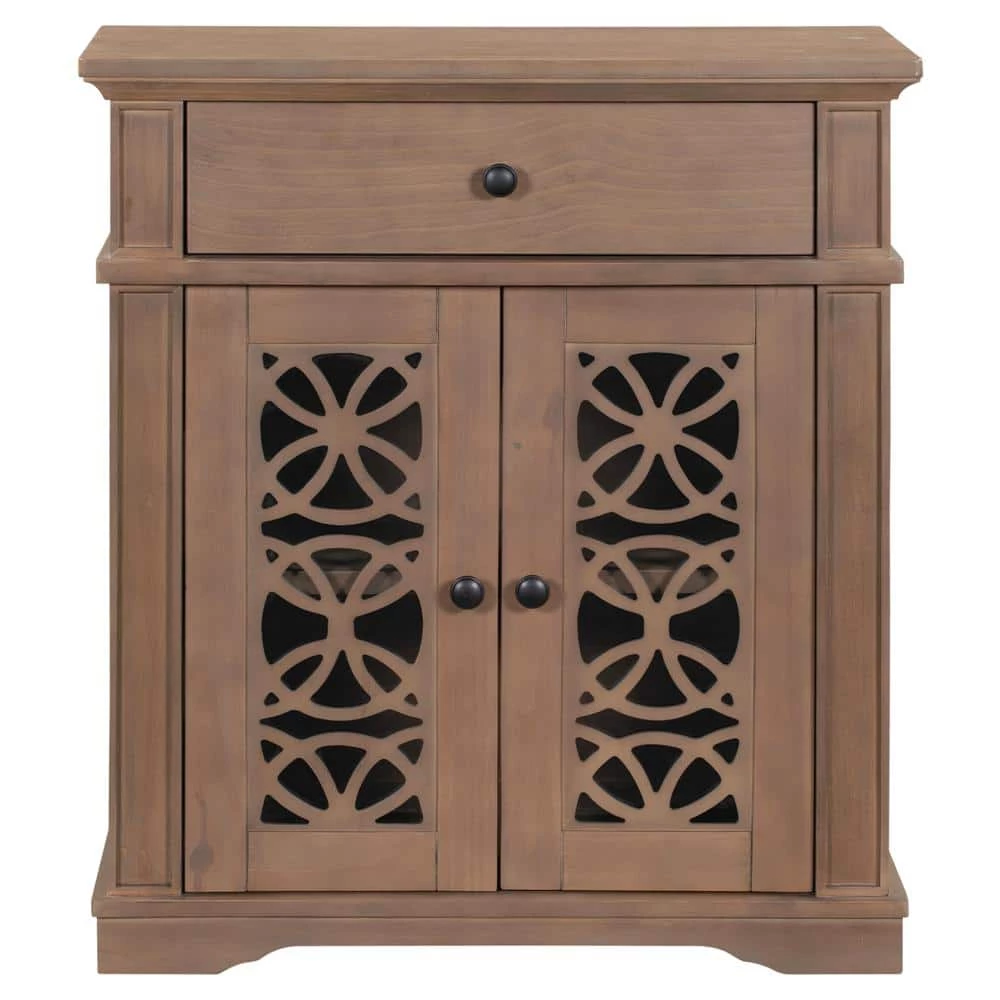 30.3 in. Brown Standard Rectangle Wood Console Table by ATHMILE 1 30.3 in. Brown Standard Rectangle Wood Console Table by ATHMILE