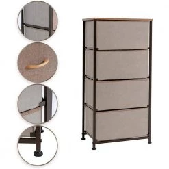 17.75 in. Brown Standard Rectangle Wood Console Table by ATHMILE -ATHMILE Sales Store brown athmile console tables dsw104143046 1f 1000