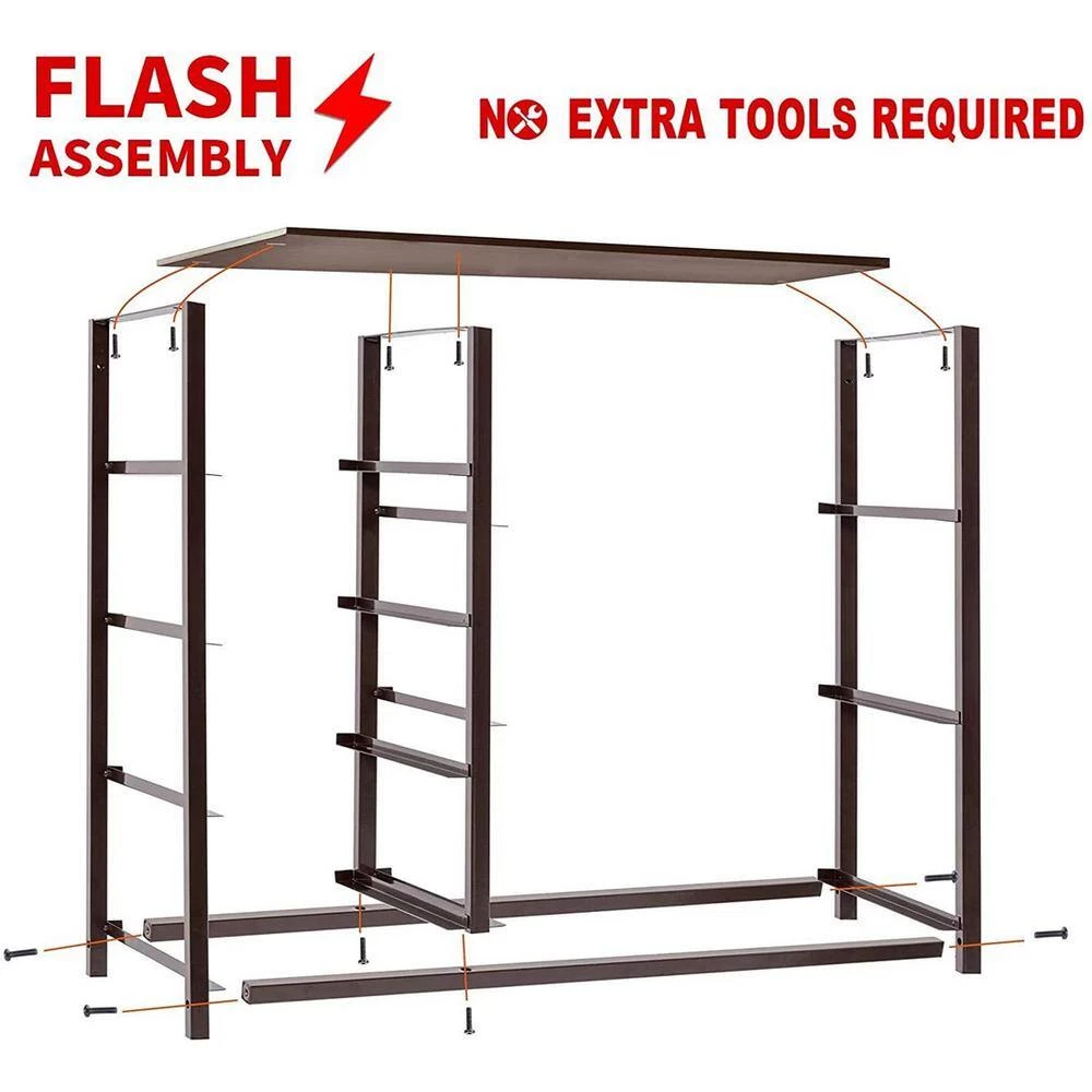 25 in. Brown Standard Rectangle Wood Console Table by ATHMILE 4 25 in. Brown Standard Rectangle Wood Console Table by ATHMILE - Image 4