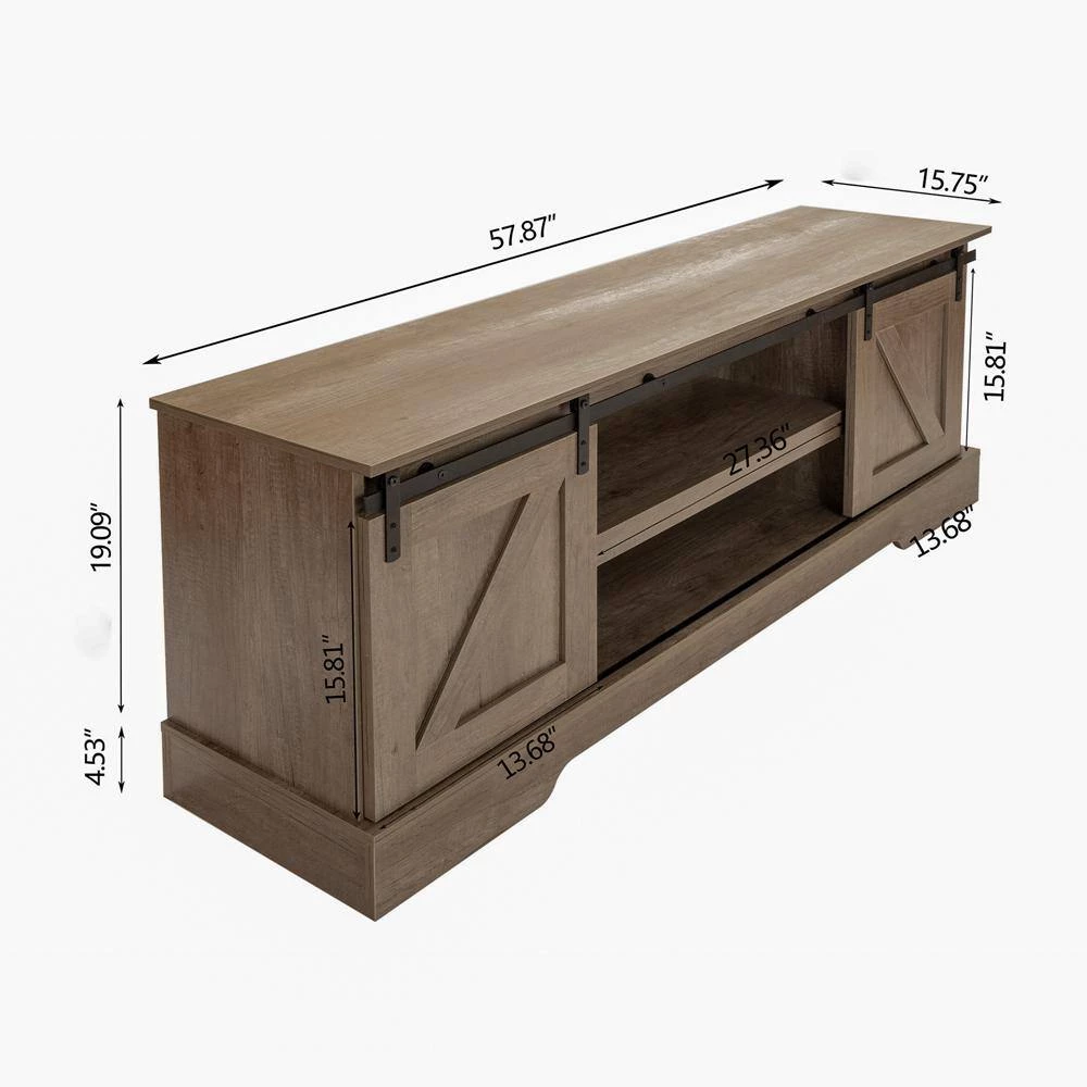 47.24 in. Brown Standard Rectangle Wood Console Table by ATHMILE 6 47.24 in. Brown Standard Rectangle Wood Console Table by ATHMILE - Image 6