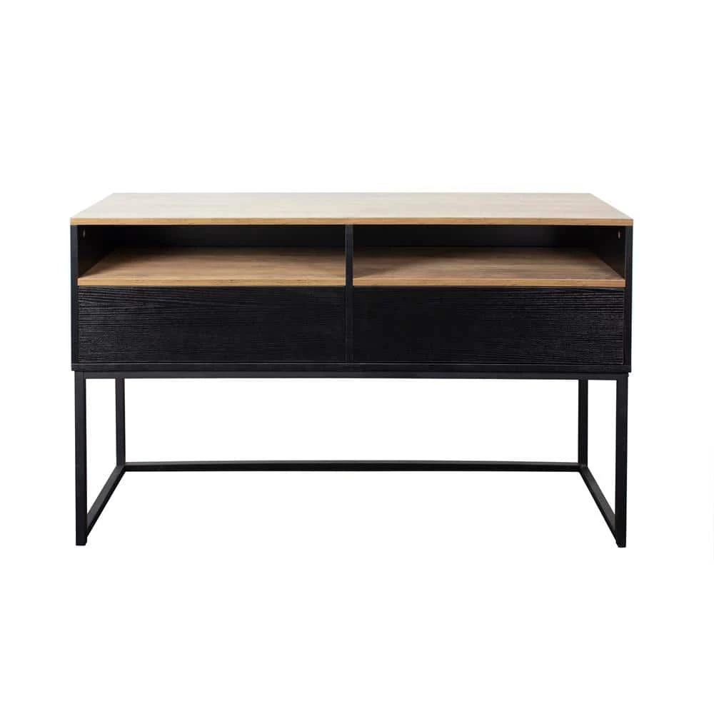 47.24 in. Brown Standard Rectangle Wood Console Table by ATHMILE 1 47.24 in. Brown Standard Rectangle Wood Console Table by ATHMILE