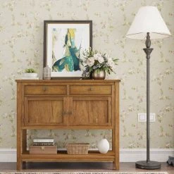 39 in. Brown Standard Rectangle Wood Console Table by ATHMILE -ATHMILE Sales Store brown athmile console tables gzx b2w20221331 4f 1000