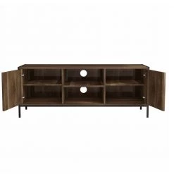 Brown Console Table with 2 Storage Cabinets and Open Shelves by ATHMILE 16 Brown Console Table with 2 Storage Cabinets and Open Shelves by ATHMILE -ATHMILE Sales Store brown athmile console tables gzx b2w20221373 76 1000