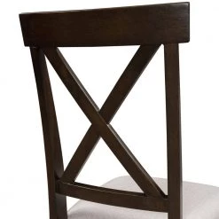 Brown Upholstered X-Back Dining Chairs (Set of 2) by ATHMILE 12 Brown Upholstered X-Back Dining Chairs (Set of 2) by ATHMILE -ATHMILE Sales Store brown athmile dining chairs gz b2w20221258 1f 1000