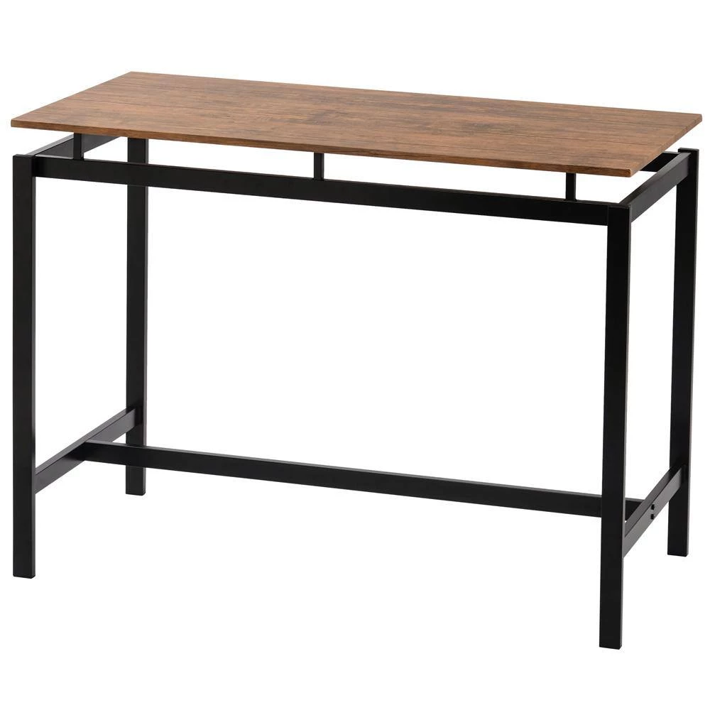 5-Piece Brown Wood Top Table Set (Seats 4) by ATHMILE 3 5-Piece Brown Wood Top Table Set (Seats 4) by ATHMILE - Image 3