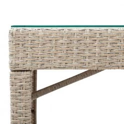 5-Piece Brown Glass Top Table Set Seats 4 by ATHMILE -ATHMILE Sales Store brown athmile dining room sets dqsh000238aad 1f 1000