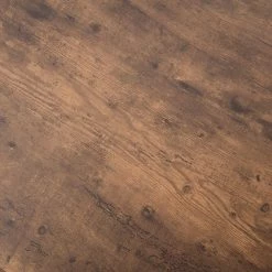 3-Piece Brown Finish Round Wood Dining Table Set with Black Frame by ATHMILE -ATHMILE Sales Store brown athmile dining room sets gz b2w20221264 fa 1000