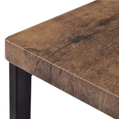 Brown Counter Height Extra Long Dining Table Set with 3-Stools Pub Kitchen Set Side Table with Footrest by ATHMILE 14 Brown Counter Height Extra Long Dining Table Set with 3-Stools Pub Kitchen Set Side Table with Footrest by ATHMILE -ATHMILE Sales Store brown athmile dining room sets gz wf198129aad 44 1000