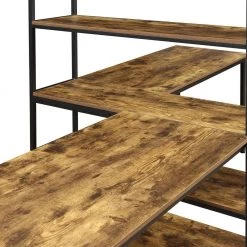 90.5 in. Retangular Brown MDF Writing Desk by ATHMILE -ATHMILE Sales Store brown athmile kids desks ddyl000002aat 4f 1000