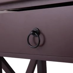 1-Drawer Brown Nightstand (Set of 2) by ATHMILE -ATHMILE Sales Store brown athmile nightstands ddw1041s0359 4f 1000