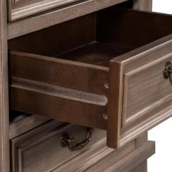 3-Drawers Brown Nightstand with Charging Ports (23.2"L x 15.8"W x 28"H) by ATHMILE -ATHMILE Sales Store brown athmile nightstands gz b2w20221419 1f 1000