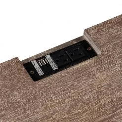 3-Drawers Brown Nightstand with Charging Ports (23.2"L x 15.8"W x 28"H) by ATHMILE -ATHMILE Sales Store brown athmile nightstands gz b2w20221419 44 1000