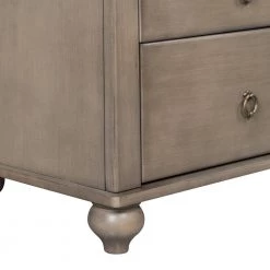 2-Drawers Brown Nightstand 23.62 in. L x 15.75 in. W x 25 in. H by ATHMILE -ATHMILE Sales Store brown athmile nightstands gz b2w20221612 76 1000
