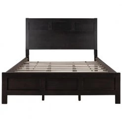 Brown Queen Platform Bed by ATHMILE