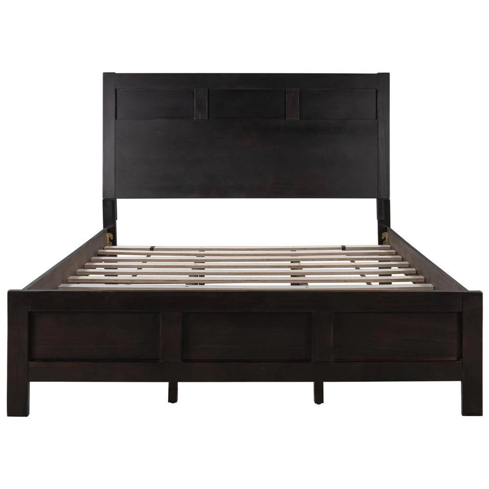 Brown Queen Platform Bed by ATHMILE 1 Brown Queen Platform Bed by ATHMILE