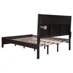 Brown Queen Platform Bed by ATHMILE 11 Brown Queen Platform Bed by ATHMILE -ATHMILE Sales Store brown athmile panel beds ddwf280959aad c3 1000