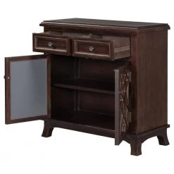 Brown Sideboard with Doors, Drawers and Adjustable Shelf by ATHMILE 15 Brown Sideboard with Doors, Drawers and Adjustable Shelf by ATHMILE -ATHMILE Sales Store brown athmile sideboards buffet tables gz b2w20221368 1f 1000